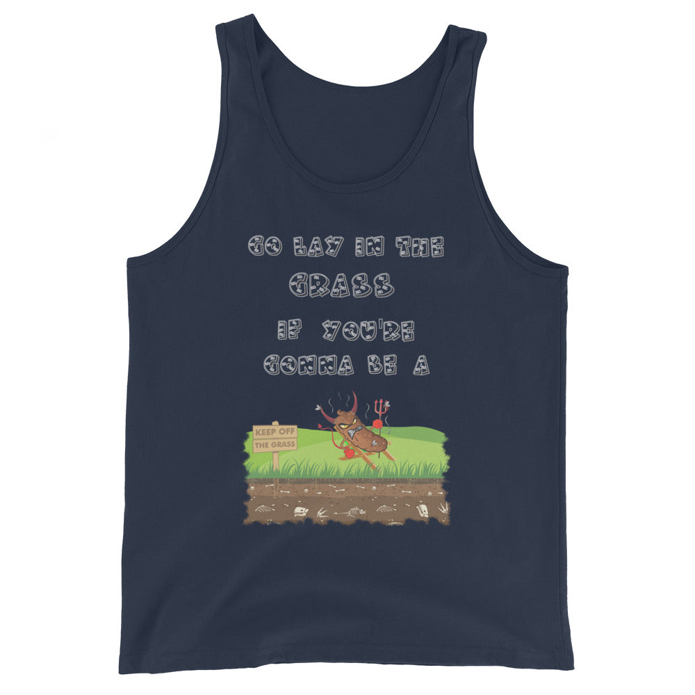 Lay in Grass Men's Staple Tank Top