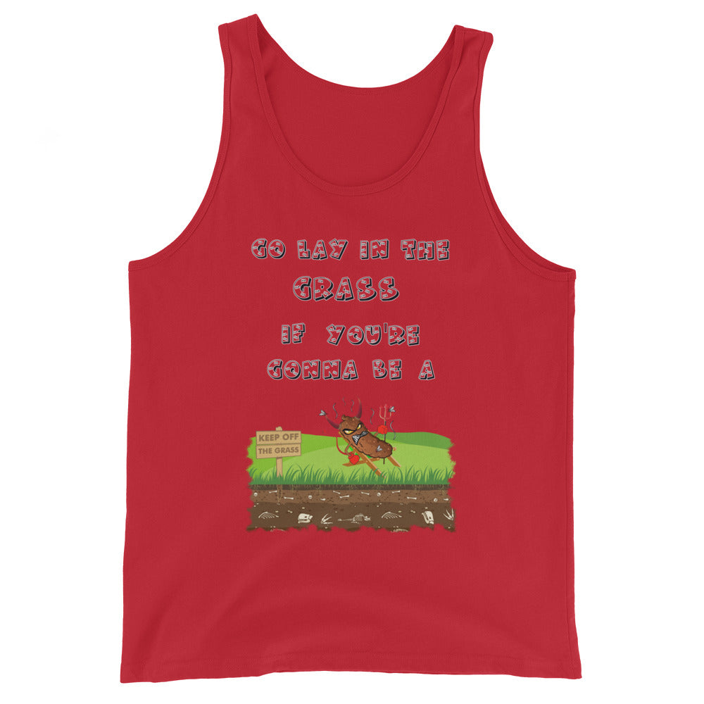 Lay in Grass Men's Staple Tank Top