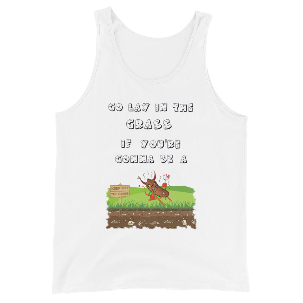 Lay in Grass Men's Staple Tank Top