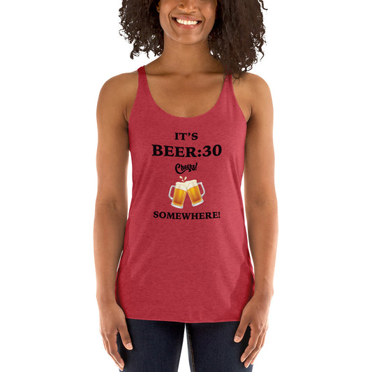 Beer 30 Women's Racerback Tank