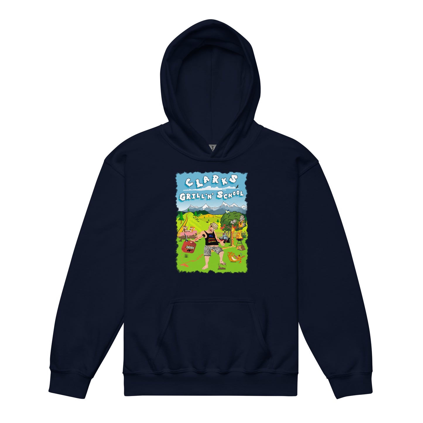 BBQ School Youth heavy blend hoodie