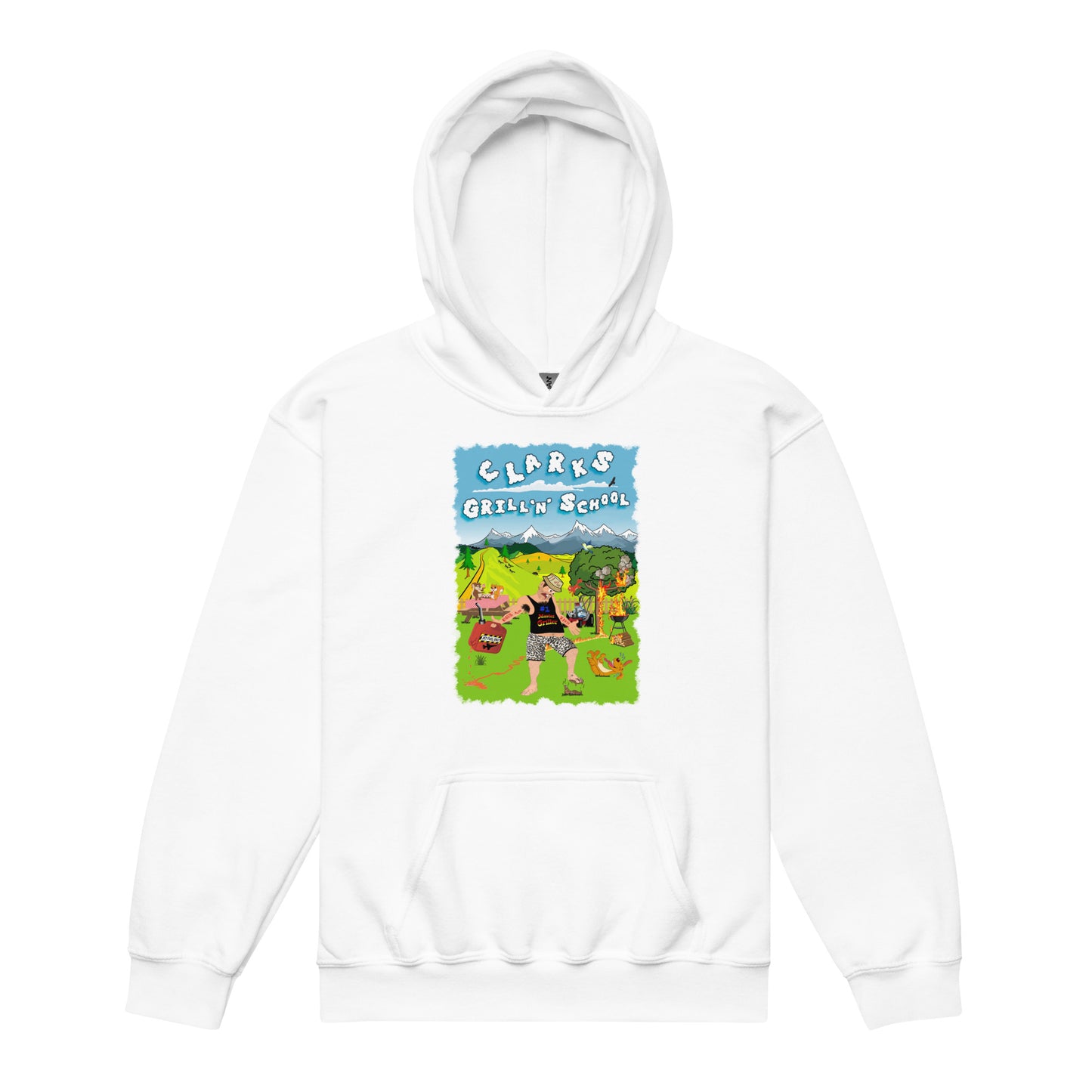 BBQ School Youth heavy blend hoodie