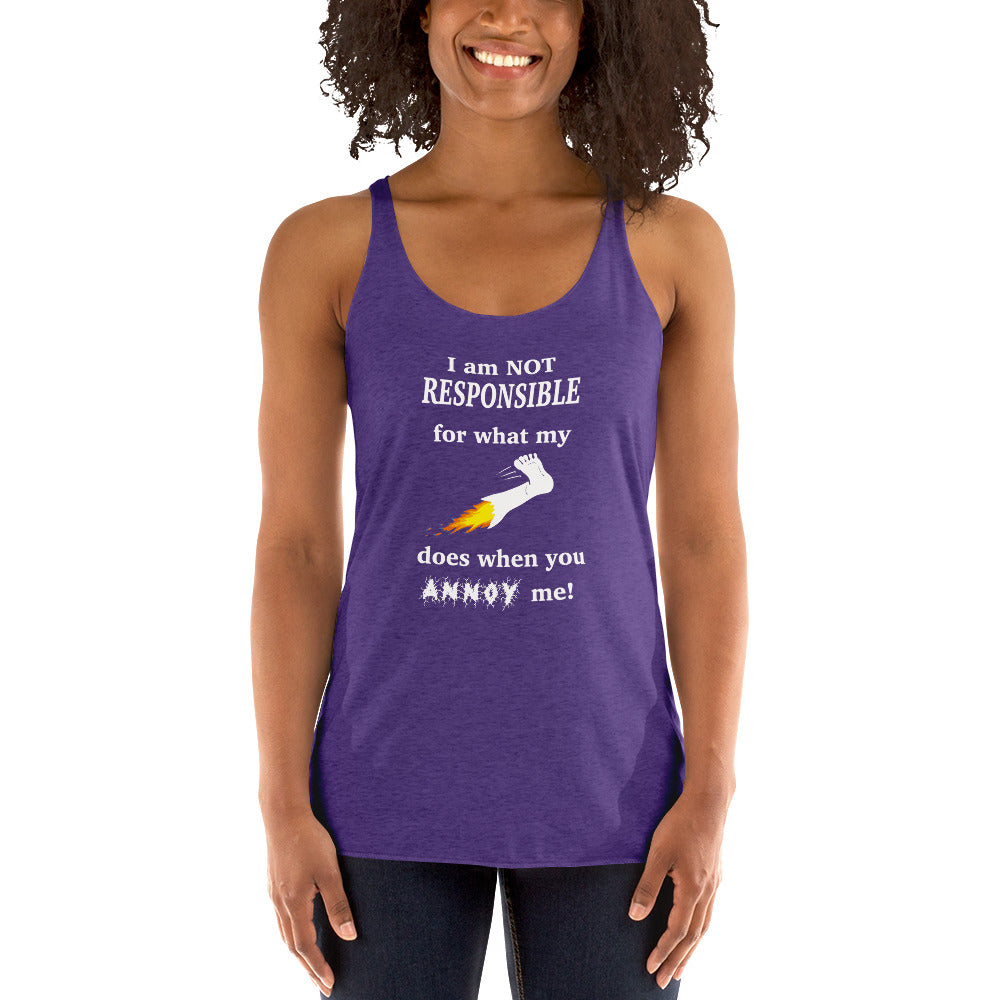Annoy me Women's Racerback Tank