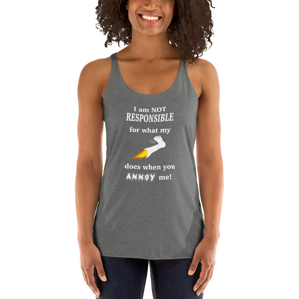 Annoy me Women's Racerback Tank