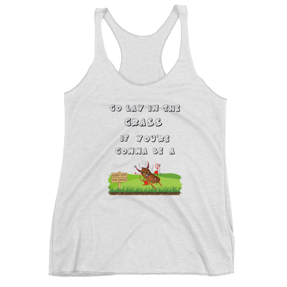 Lay in Grass Women's Racerback Tank
