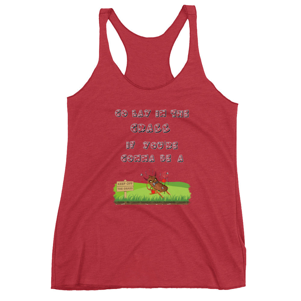 Lay in Grass Women's Racerback Tank