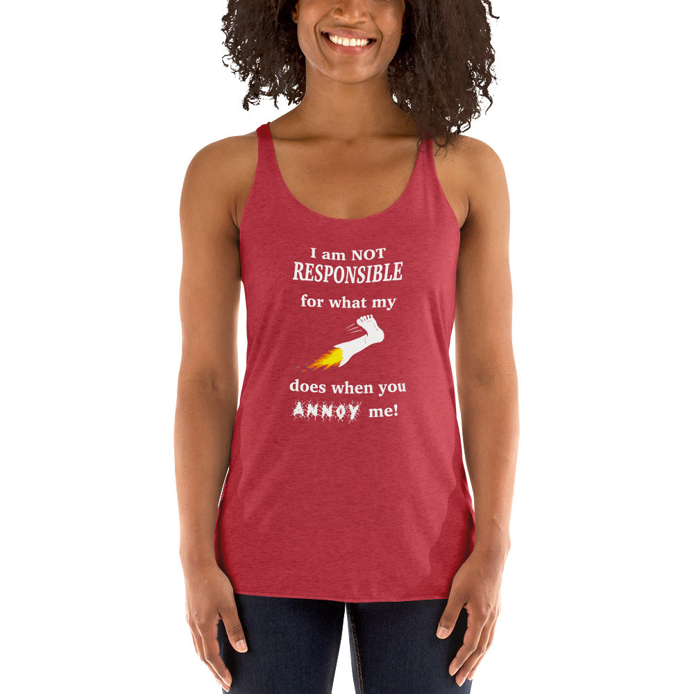 Annoy me Women's Racerback Tank