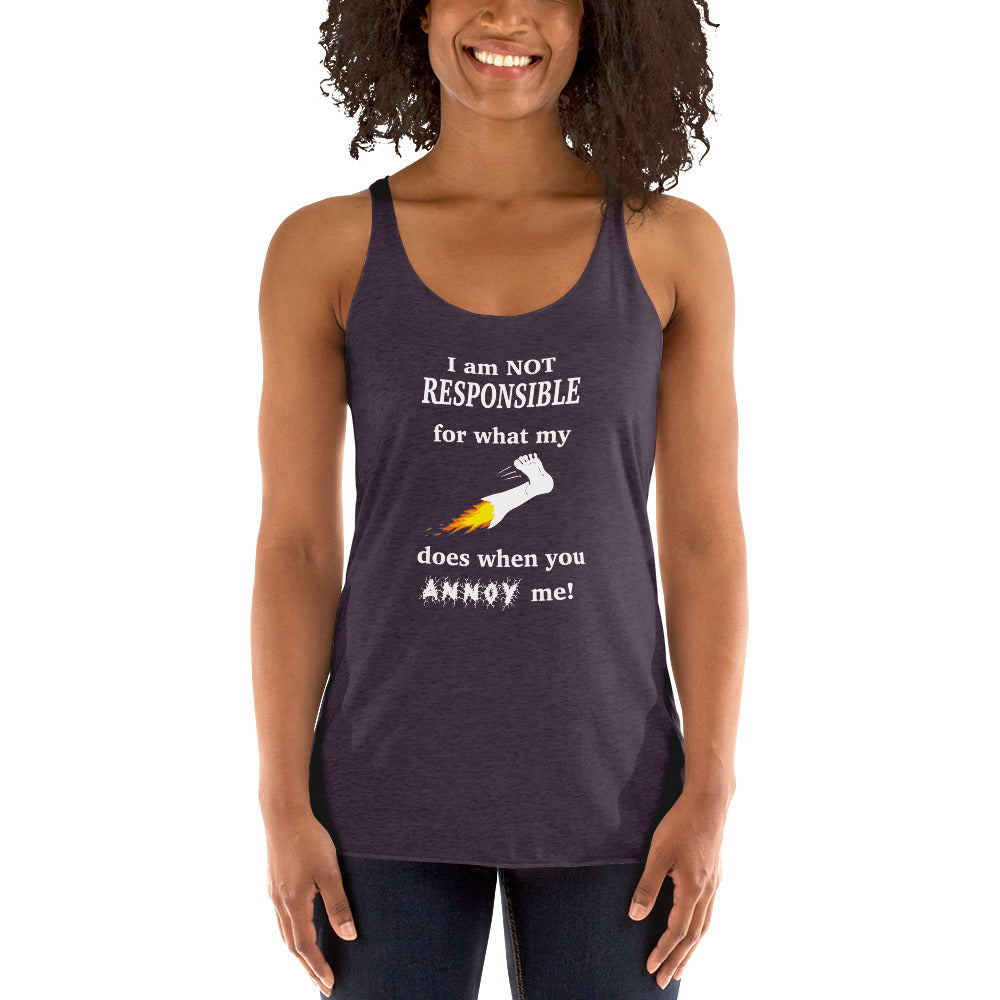 Annoy me Women's Racerback Tank