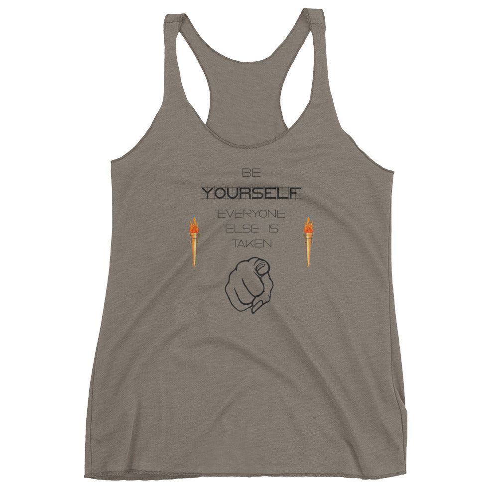 Be Yourself Women's Racerback Tank
