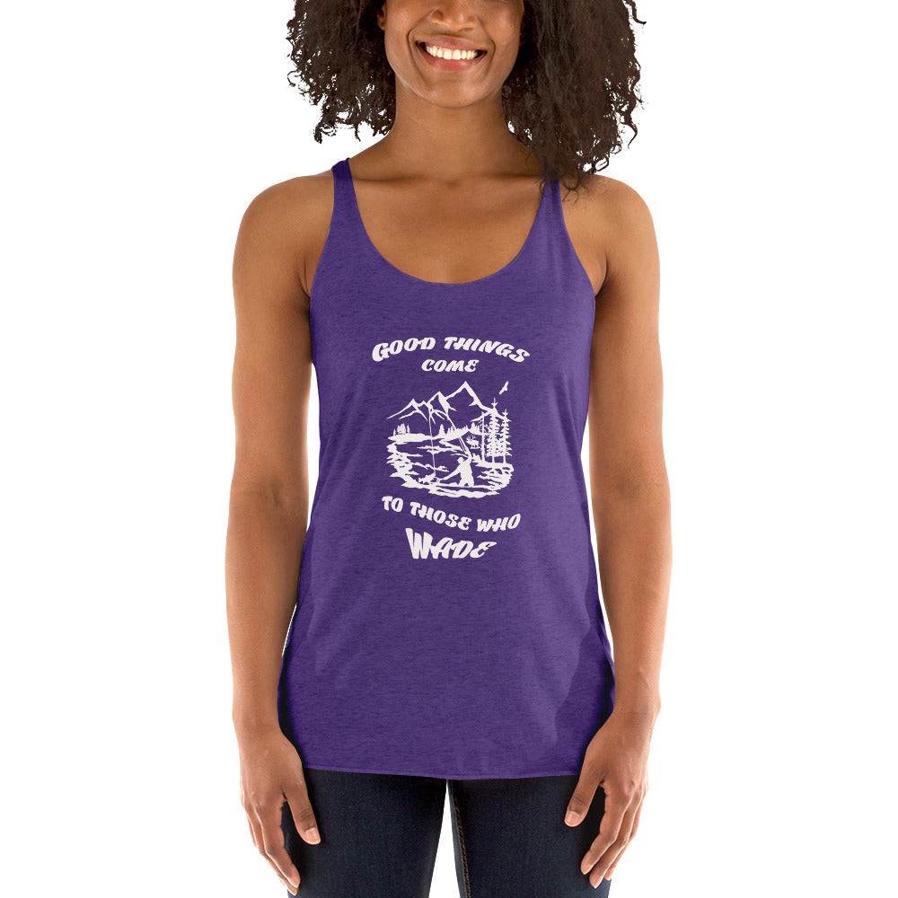 Good things come Women's Racerback Tank