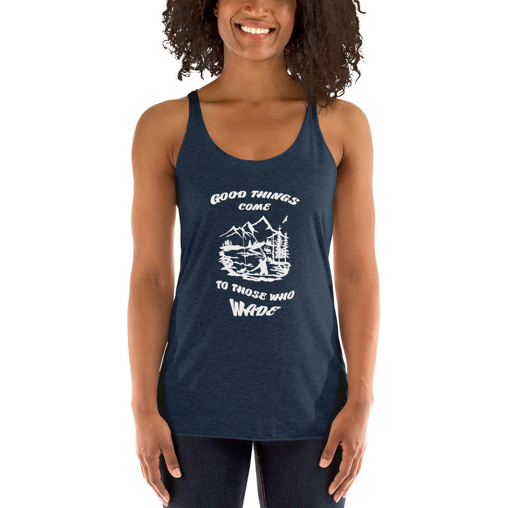 Good things come Women's Racerback Tank