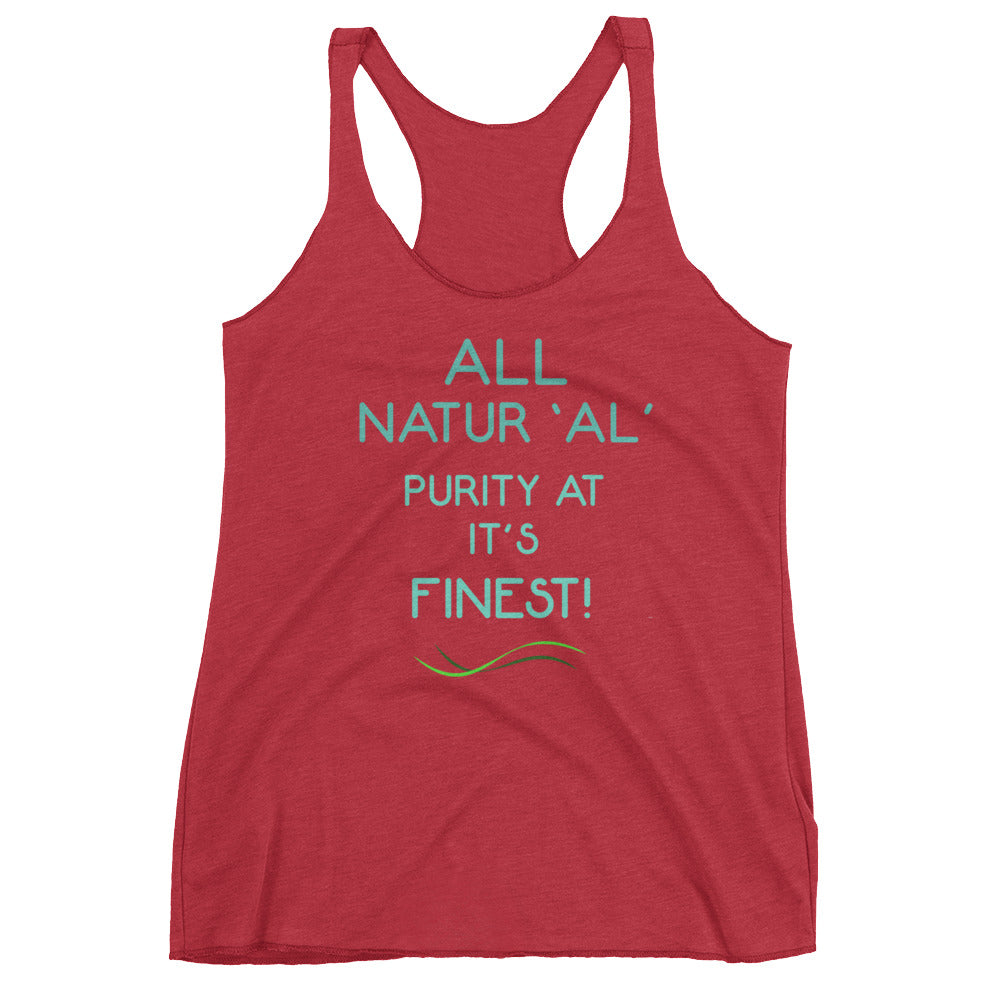 All natural Women's Racerback Tank