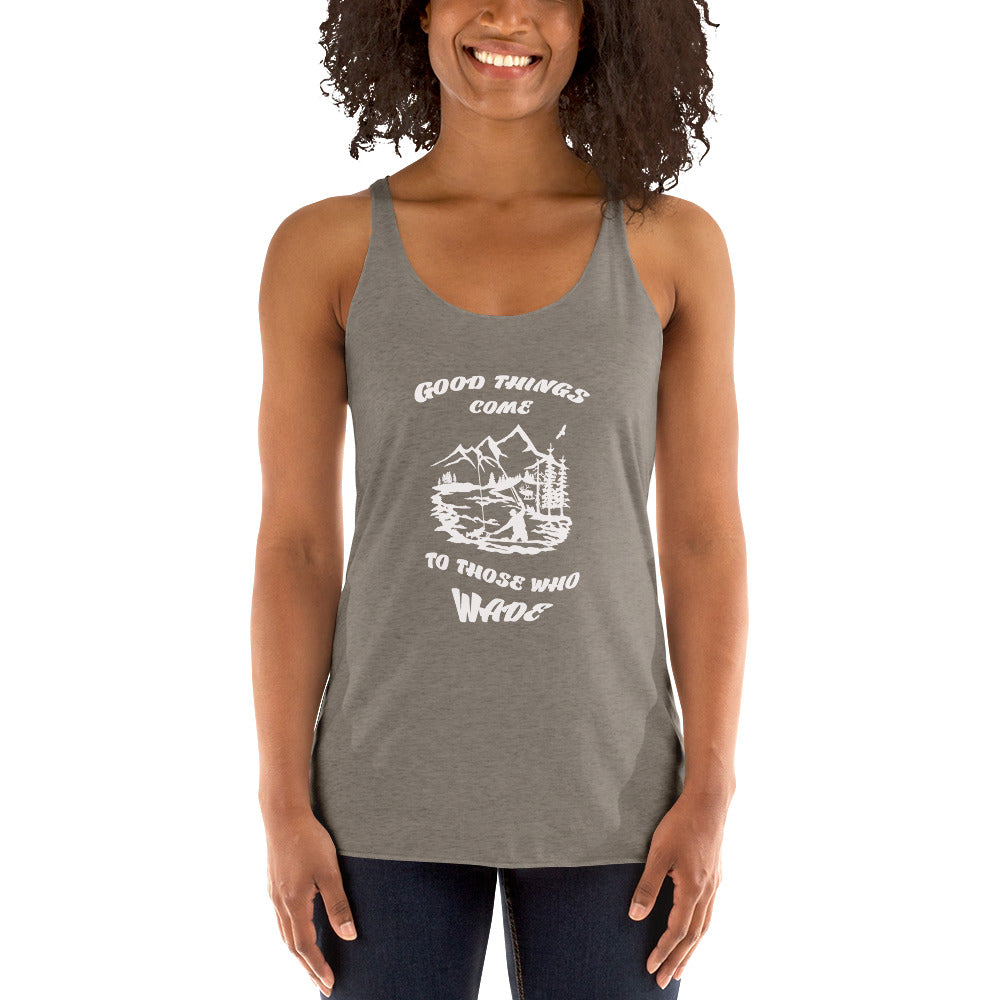 Good things come Women's Racerback Tank