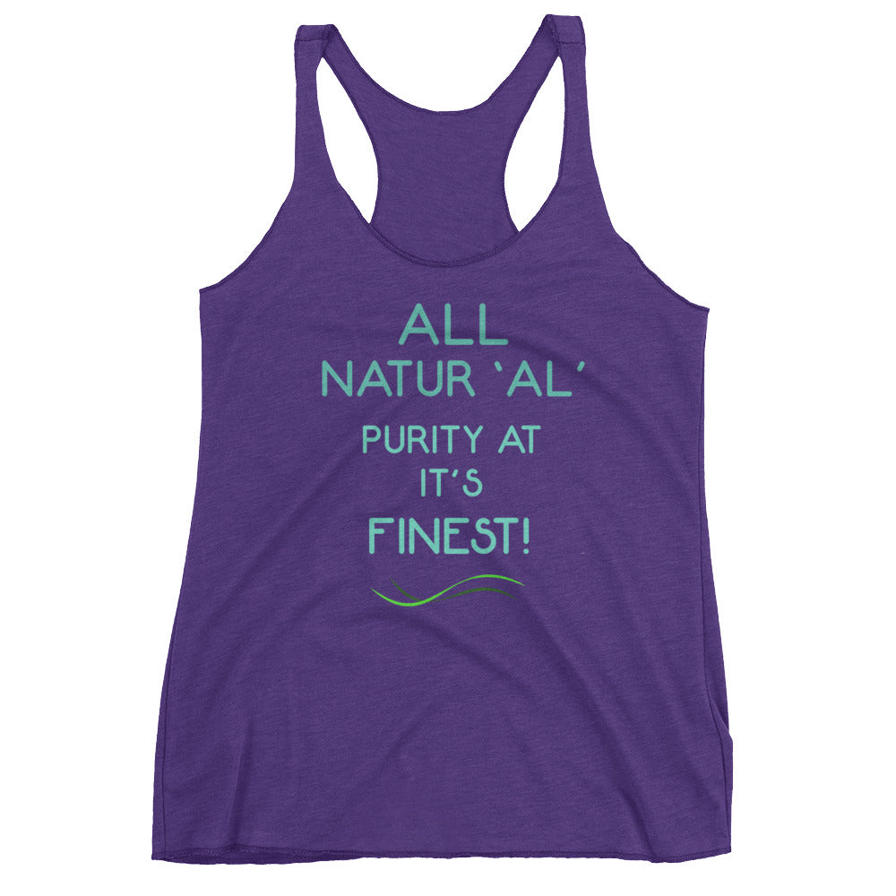All natural Women's Racerback Tank