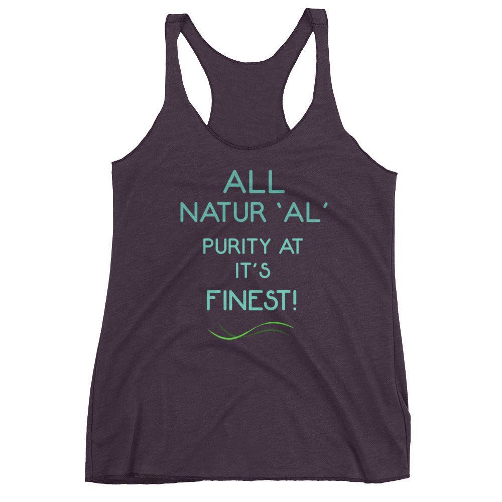 All natural Women's Racerback Tank