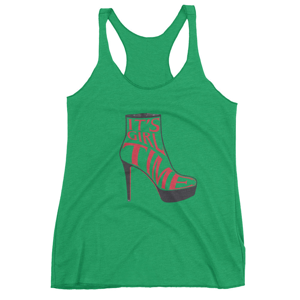 Girl time Heel Women's Racerback Tank