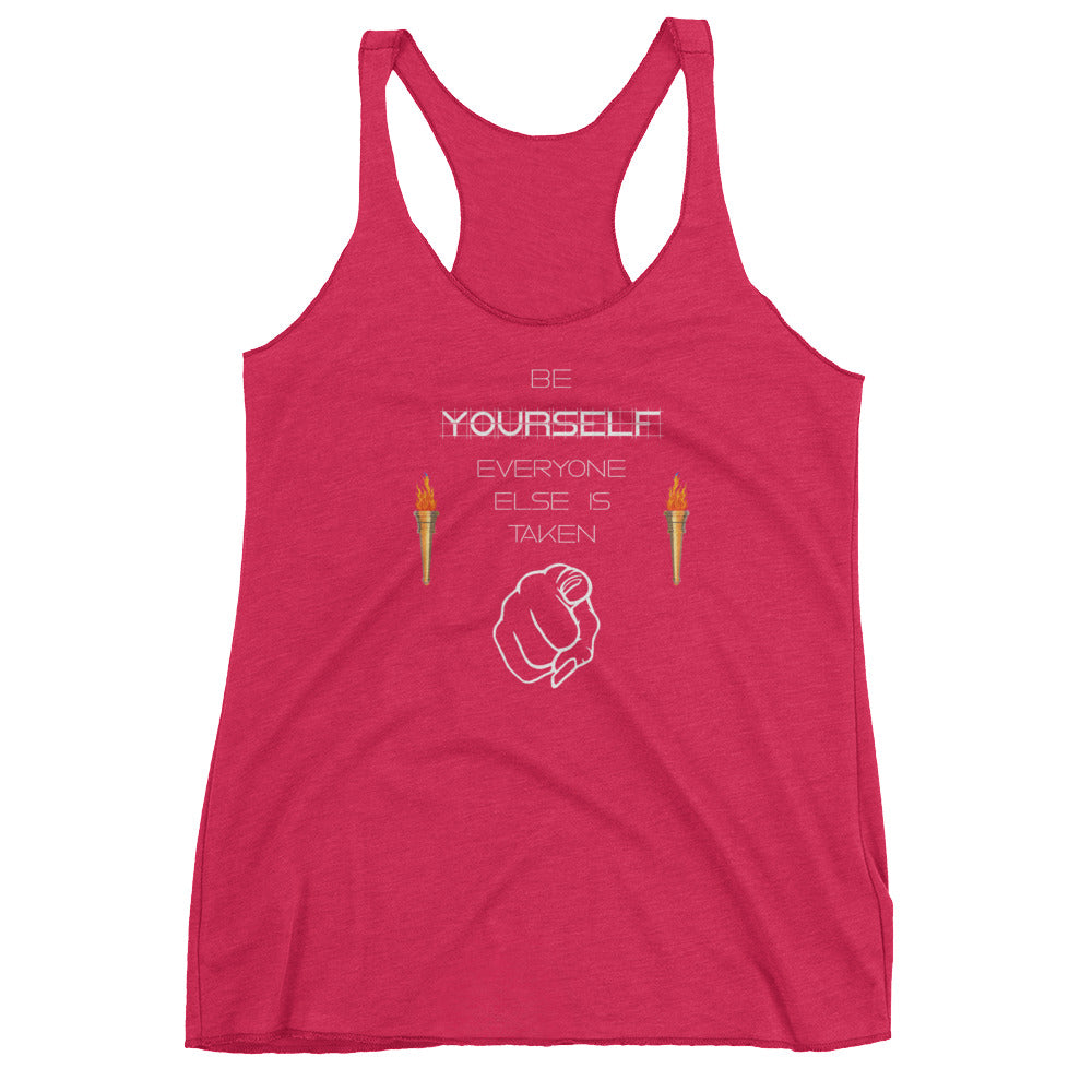 Be Yourself Women's Racerback Tank