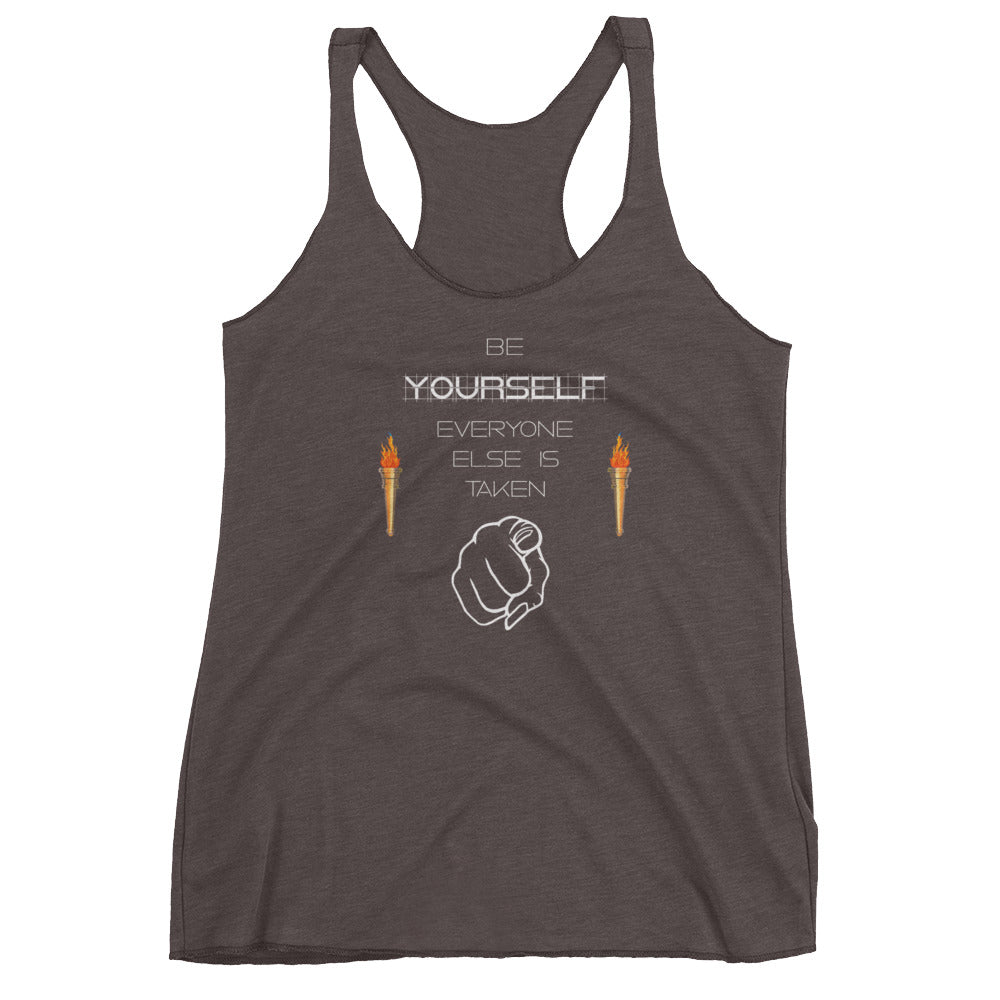 Be Yourself Women's Racerback Tank