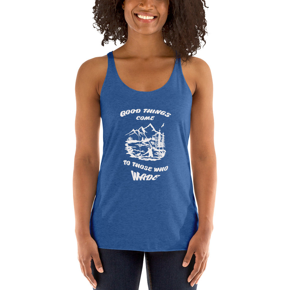 Good things come Women's Racerback Tank