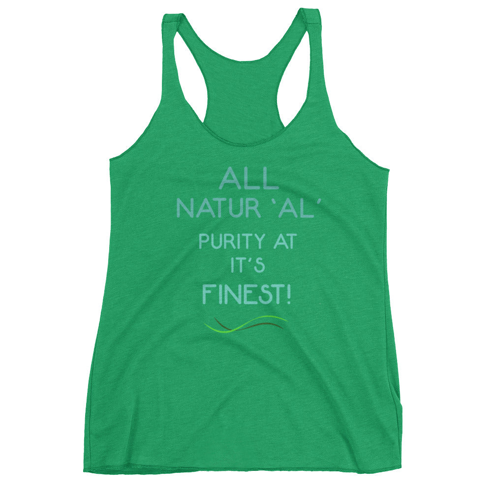 All natural Women's Racerback Tank