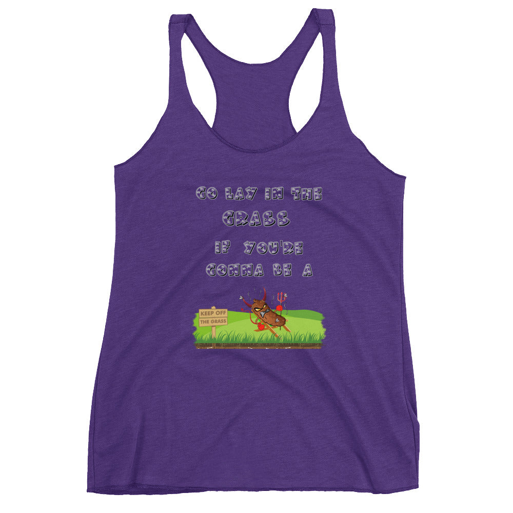 Lay in Grass Women's Racerback Tank