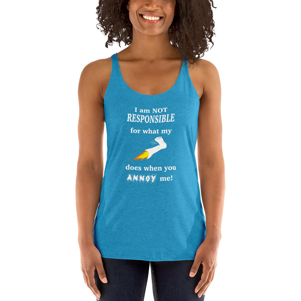 Annoy me Women's Racerback Tank
