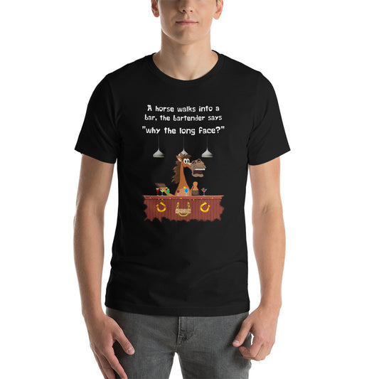 Horse & Bar Short-Sleeve Unisex T-Shirt