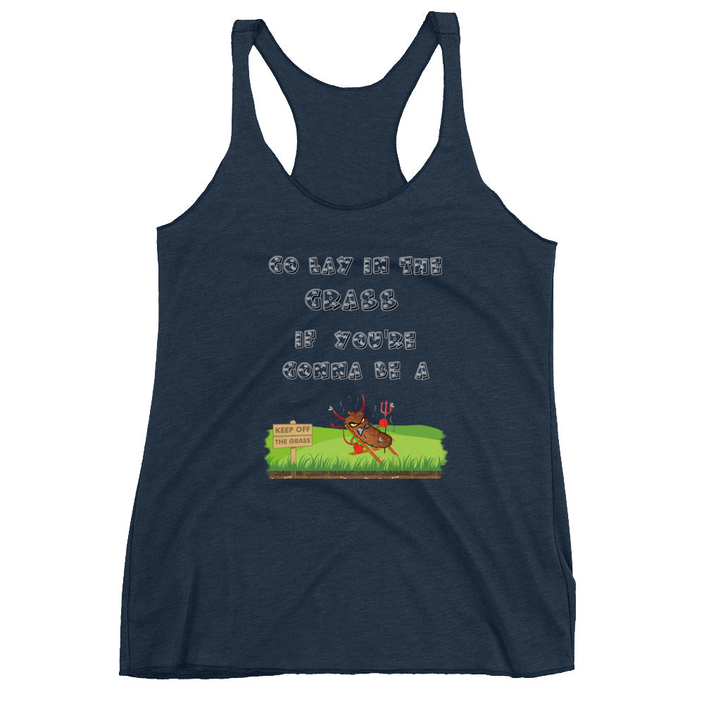Lay in Grass Women's Racerback Tank