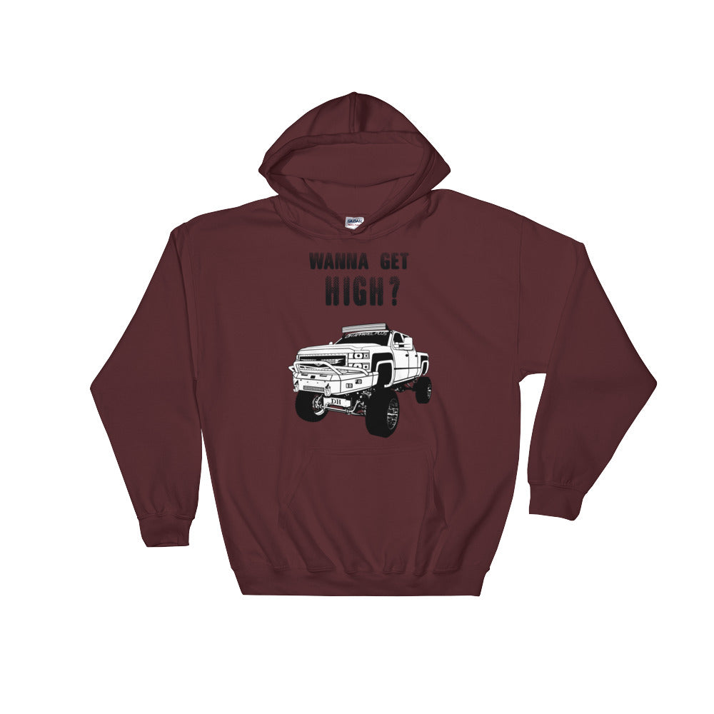 Get High Truck Hooded Sweatshirt