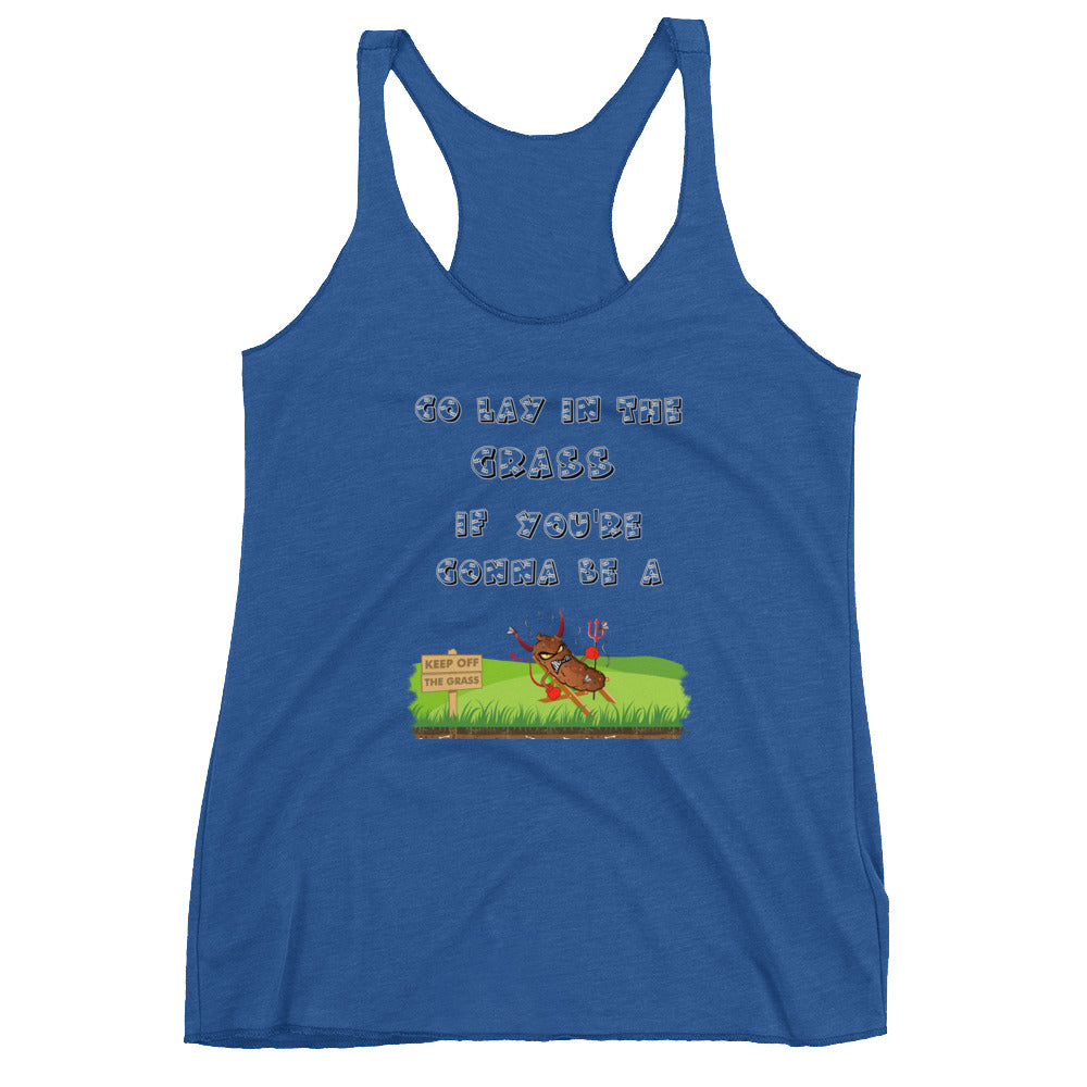 Lay in Grass Women's Racerback Tank