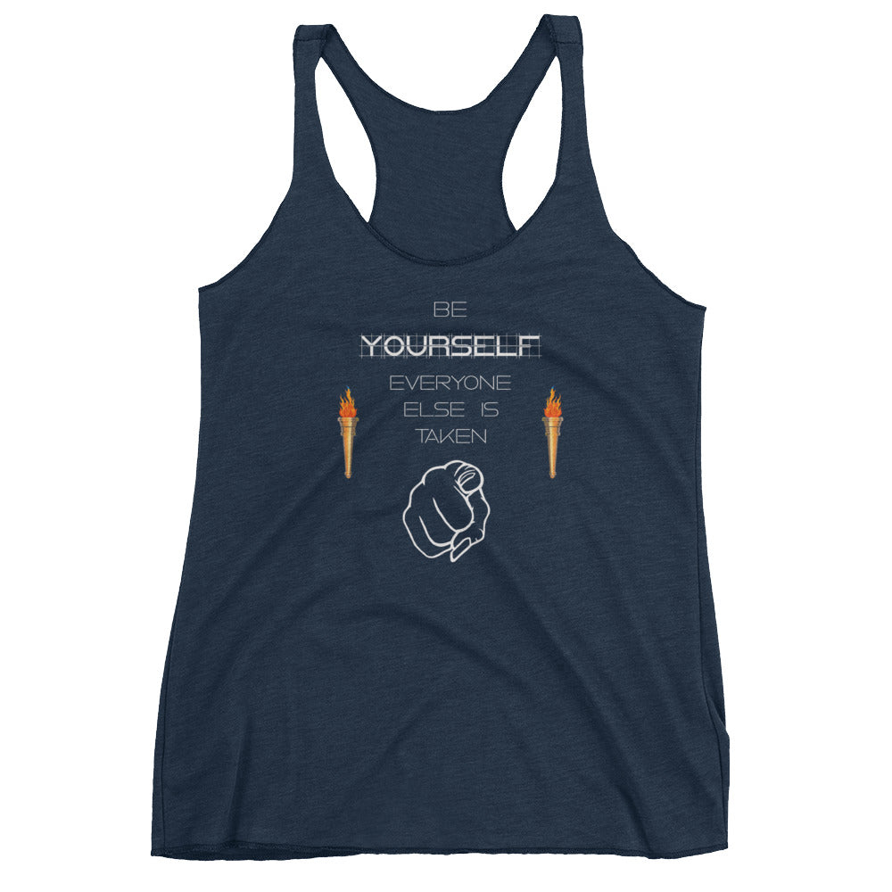 Be Yourself Women's Racerback Tank
