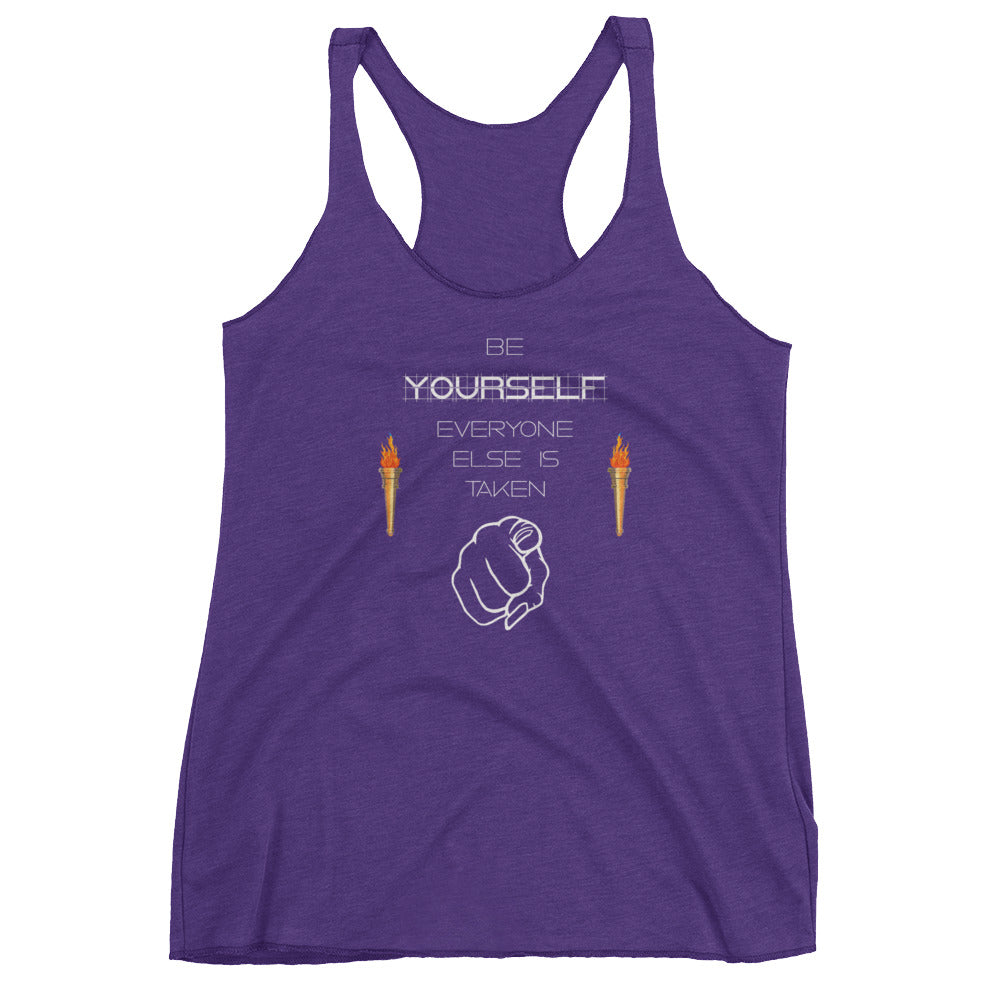Be Yourself Women's Racerback Tank