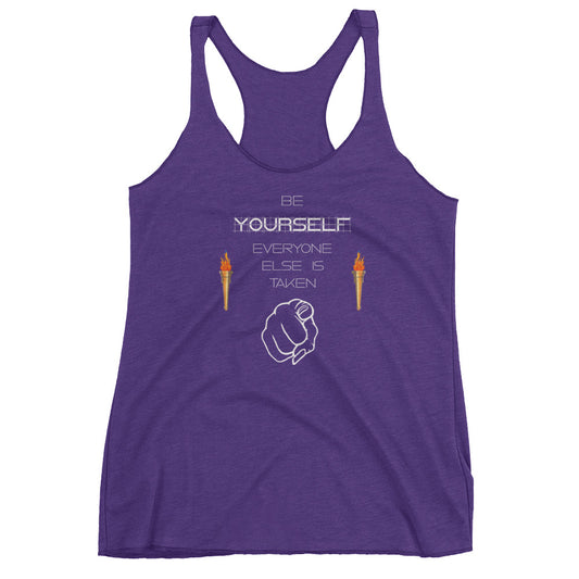 Be Yourself Women's Racerback Tank