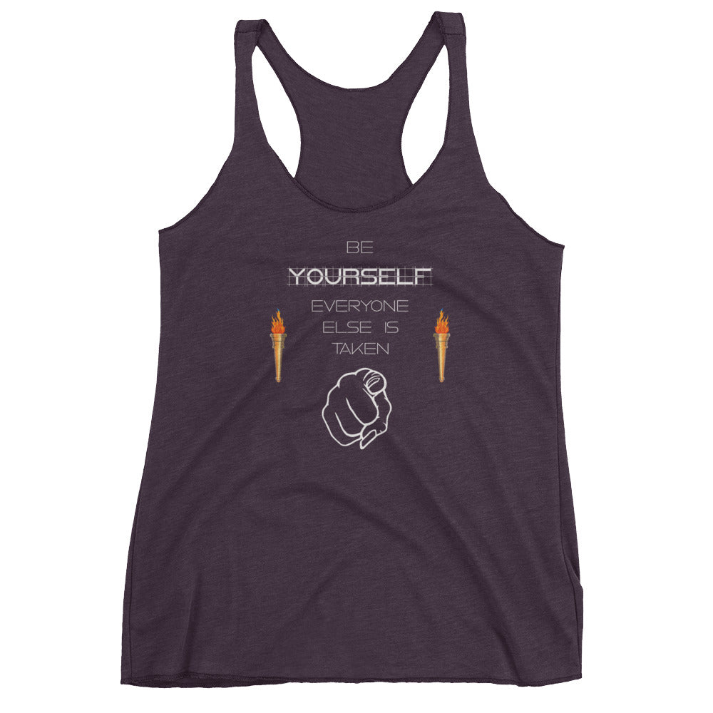 Be Yourself Women's Racerback Tank