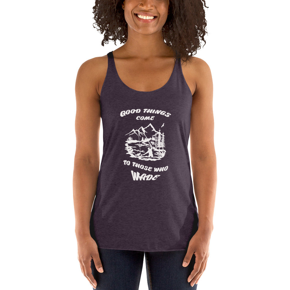 Good things come Women's Racerback Tank