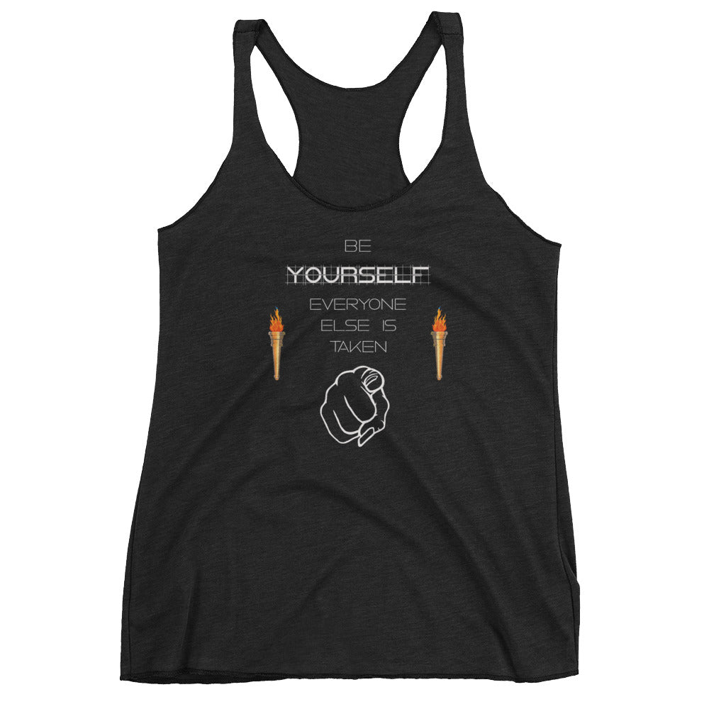 Be Yourself Women's Racerback Tank