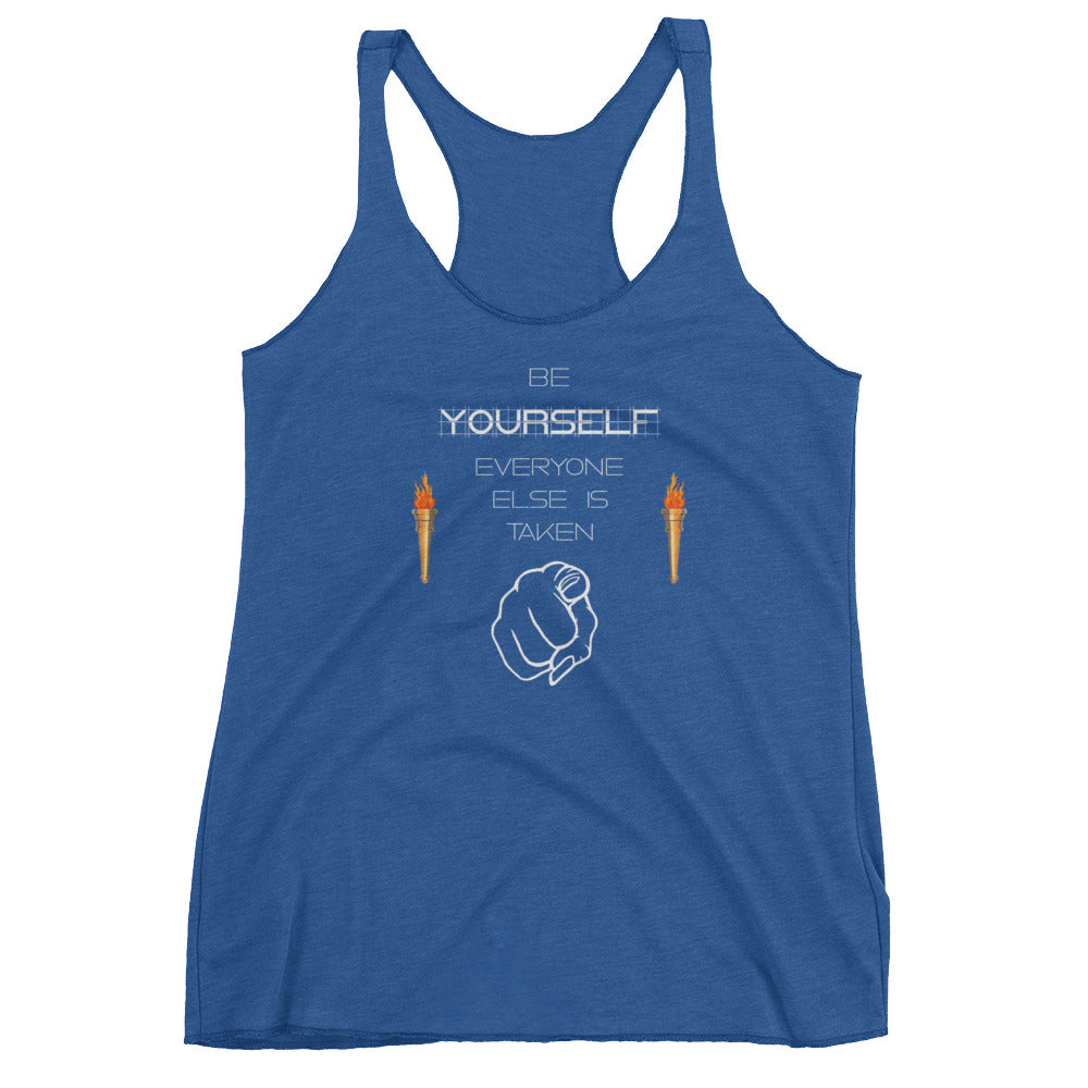 Be Yourself Women's Racerback Tank