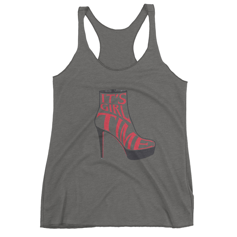 Girl time Heel Women's Racerback Tank