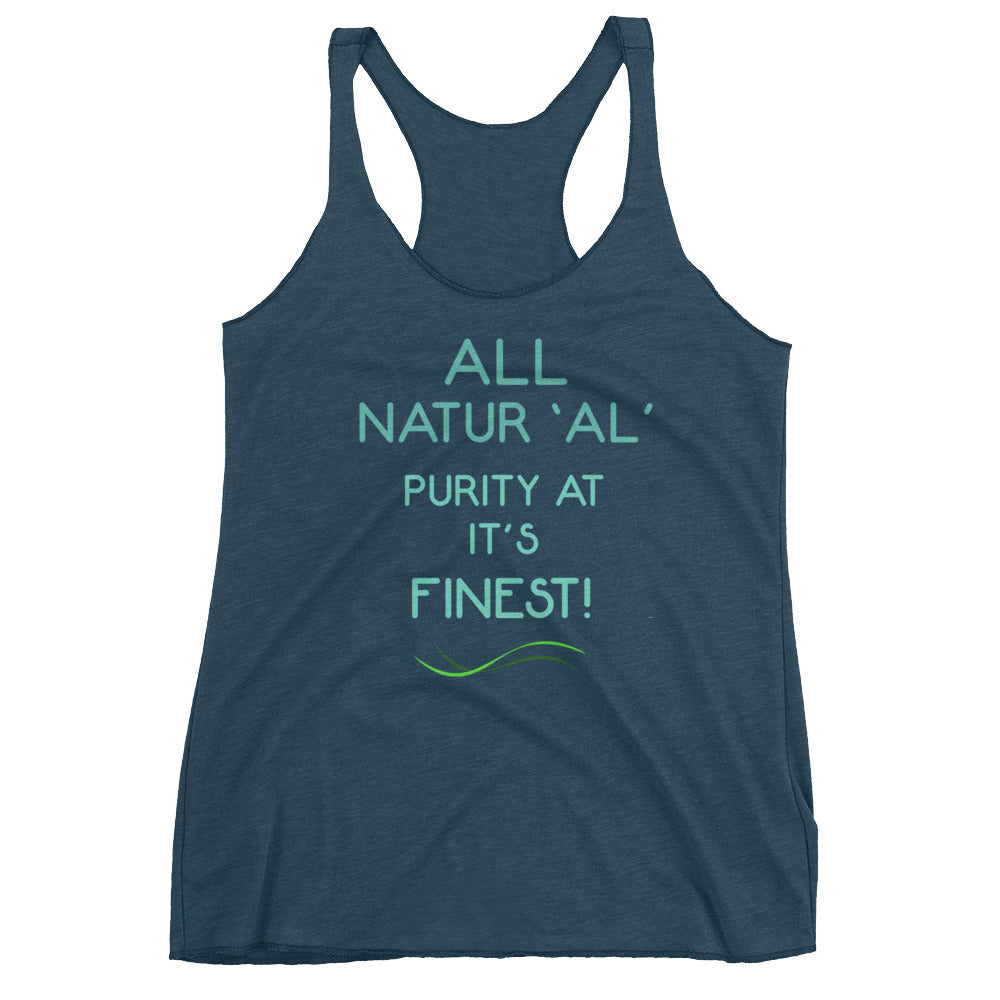 All natural Women's Racerback Tank
