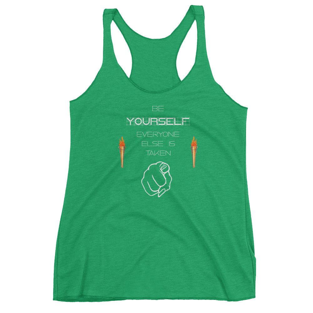 Be Yourself Women's Racerback Tank
