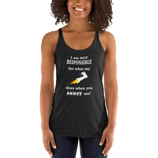 Annoy me Women's Racerback Tank