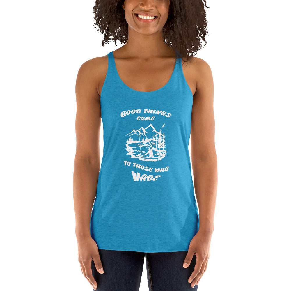 Good things come Women's Racerback Tank