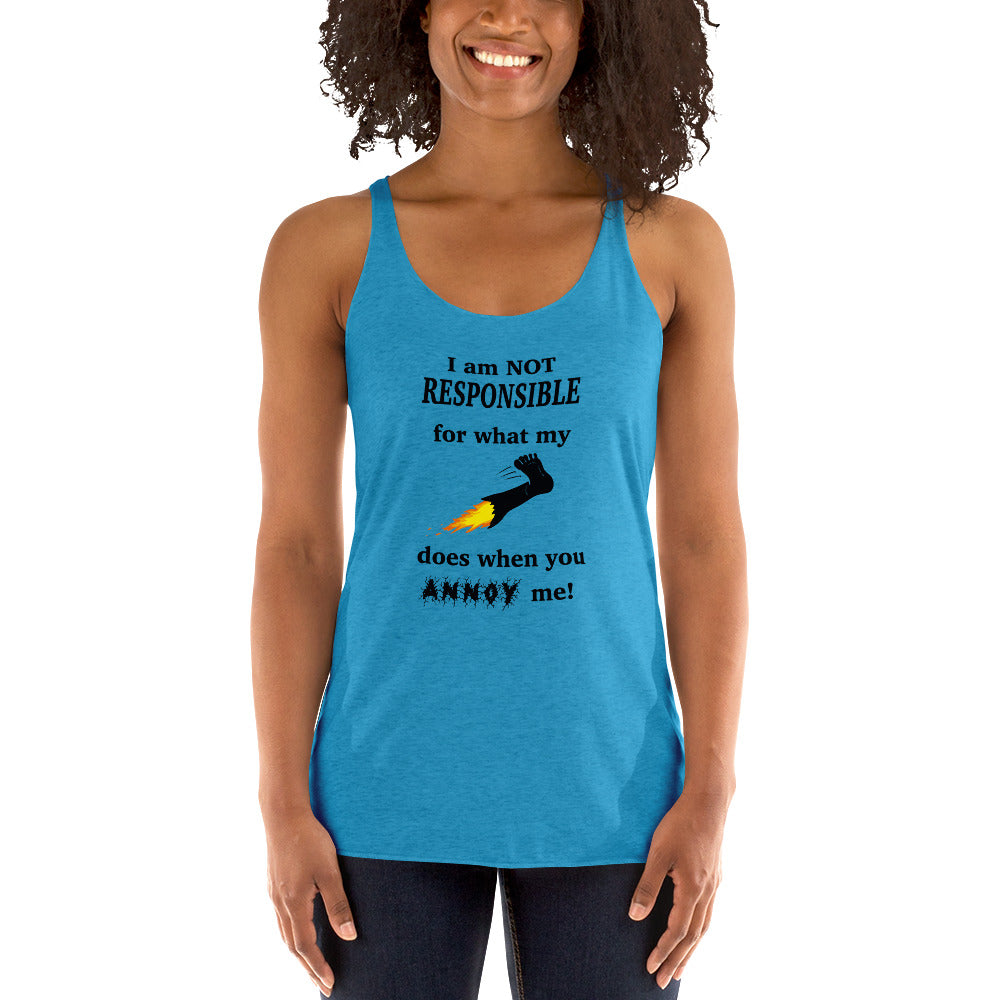Annoy me Women's Racerback Tank