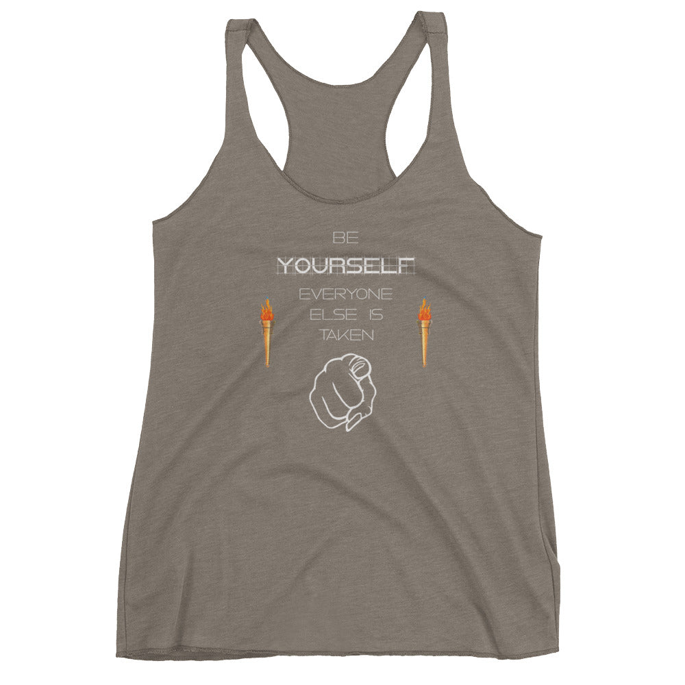 Be Yourself Women's Racerback Tank