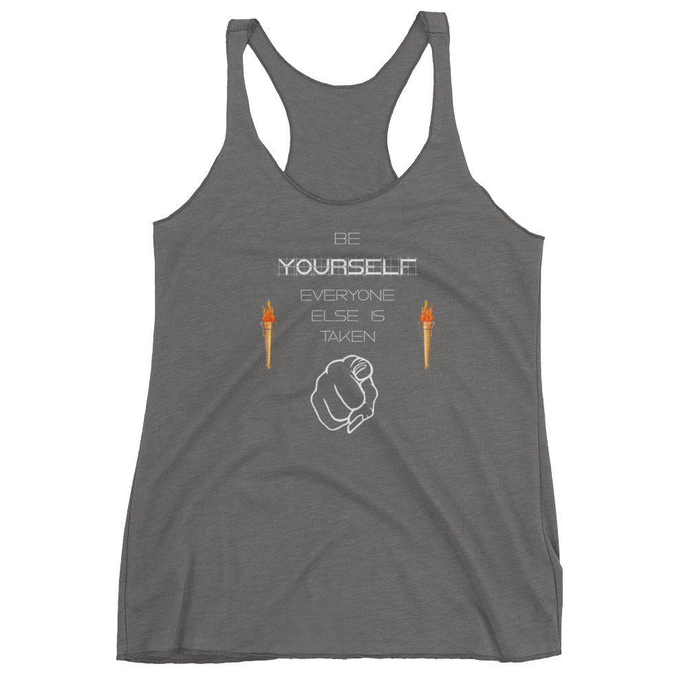 Be Yourself Women's Racerback Tank