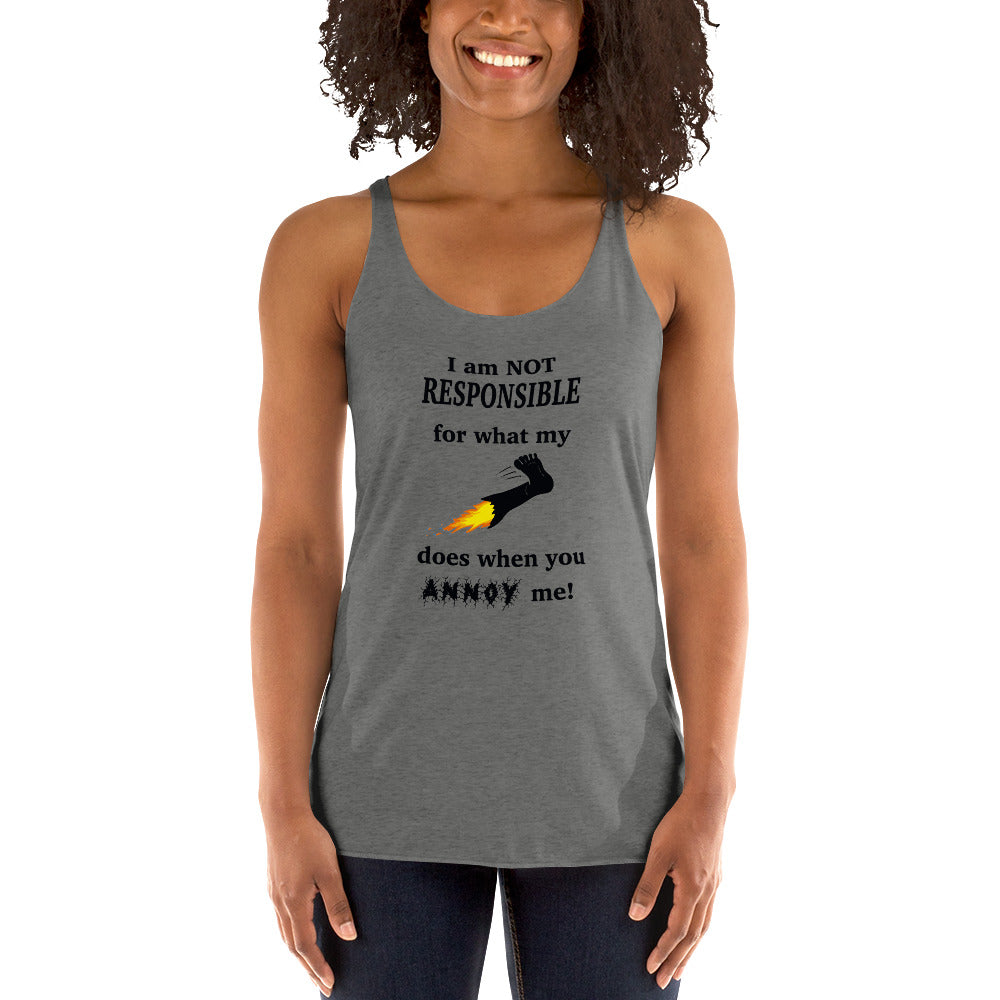 Annoy me Women's Racerback Tank