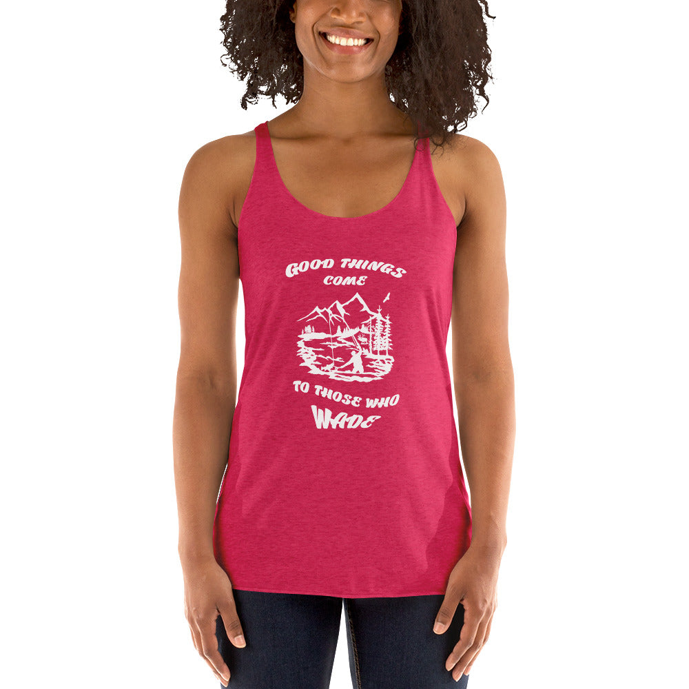 Good things come Women's Racerback Tank