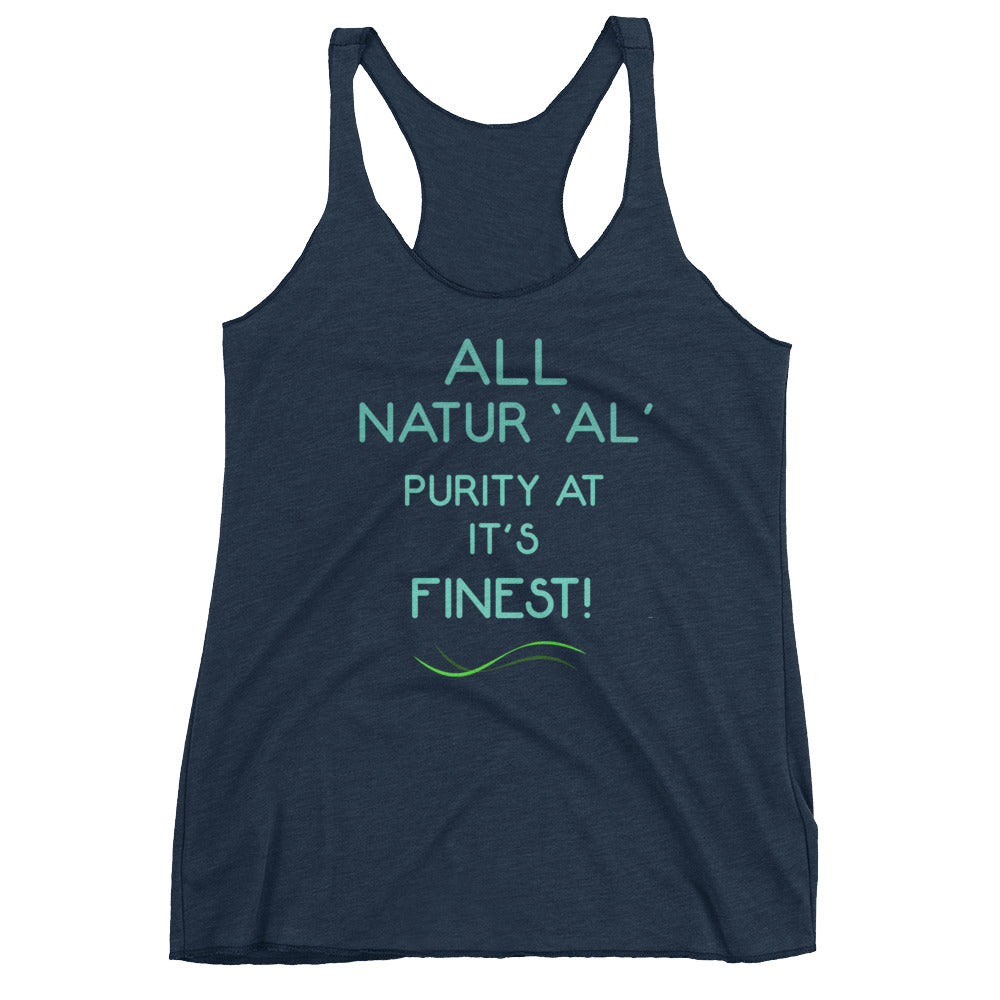 All natural Women's Racerback Tank