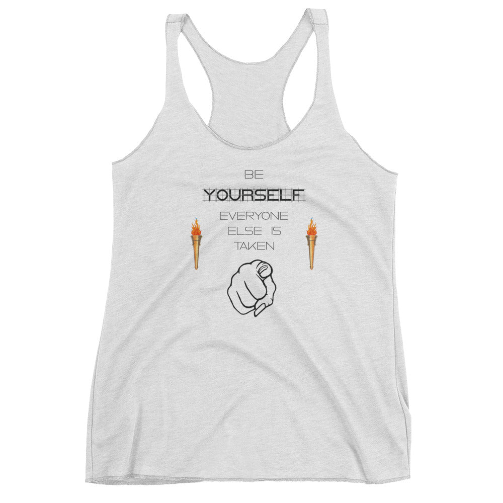 Be Yourself Women's Racerback Tank