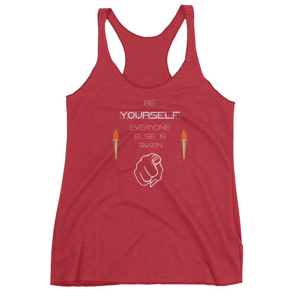 Be Yourself Women's Racerback Tank